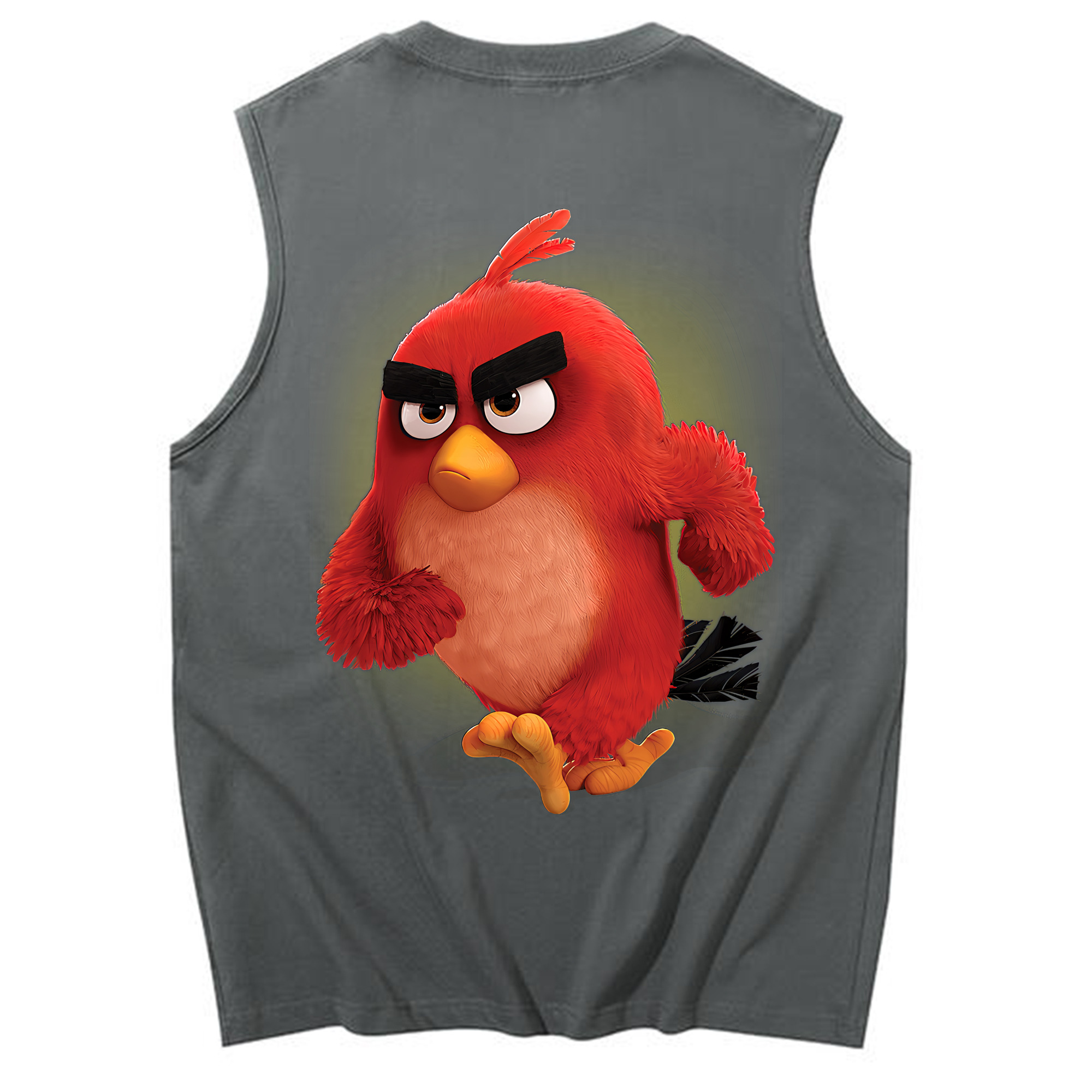 （画像用） Angry Birds アングリーバード コットン100％タンクトップ（背面プリント）